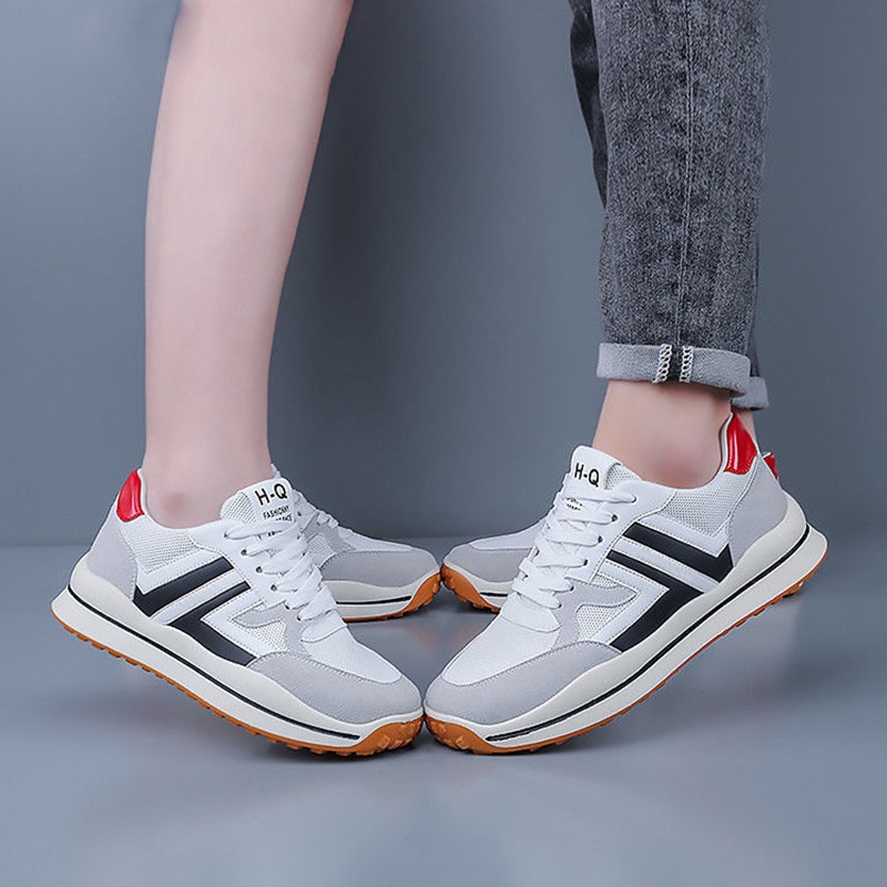 Sepatu Sneakers Running Retro Wanita LAQUITTA Sepatu Sport Kasual Woman Outdoor