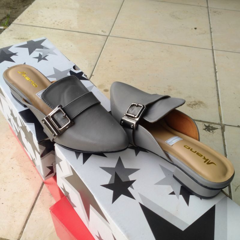 Sandal Wanita Hak Tahu Heels 3cm Sandal Selop Wanita Terbaru