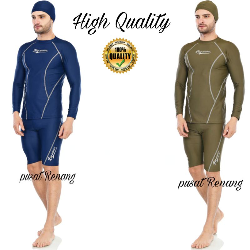 Jual Baju Renang Setelan Atas Bawah Baju Renang Dewasa Baju Surfing