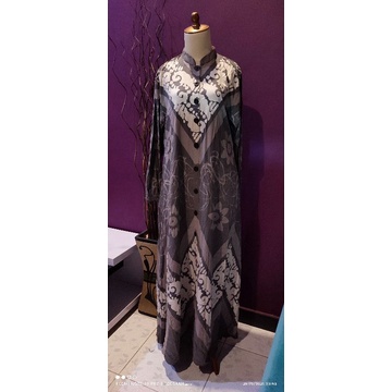Gamis ori bee batik abu maniz
