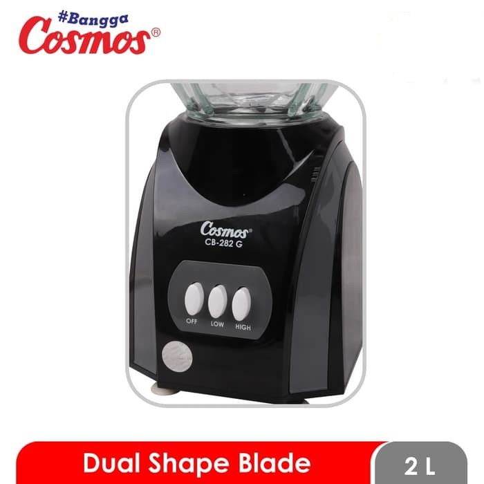 COSMOS Blender Kaca 2 Liter 3in1 3 Tabung CB 282 G - Garansi Resmi 1 Tahun