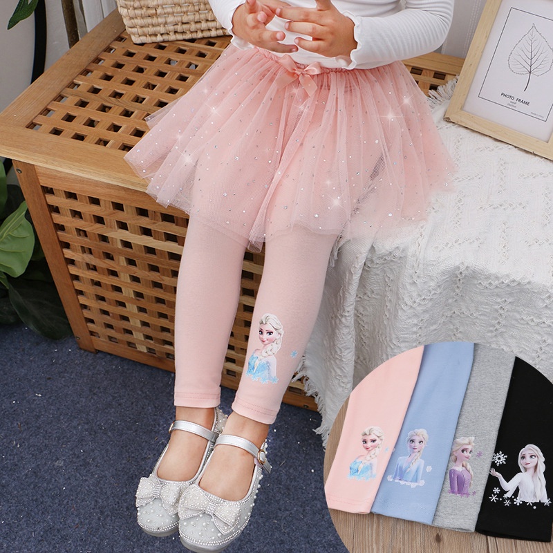 Frozen Pants Rok Tutu Celana Anak Perempuan Elsa Anna - Rok Legging Anak