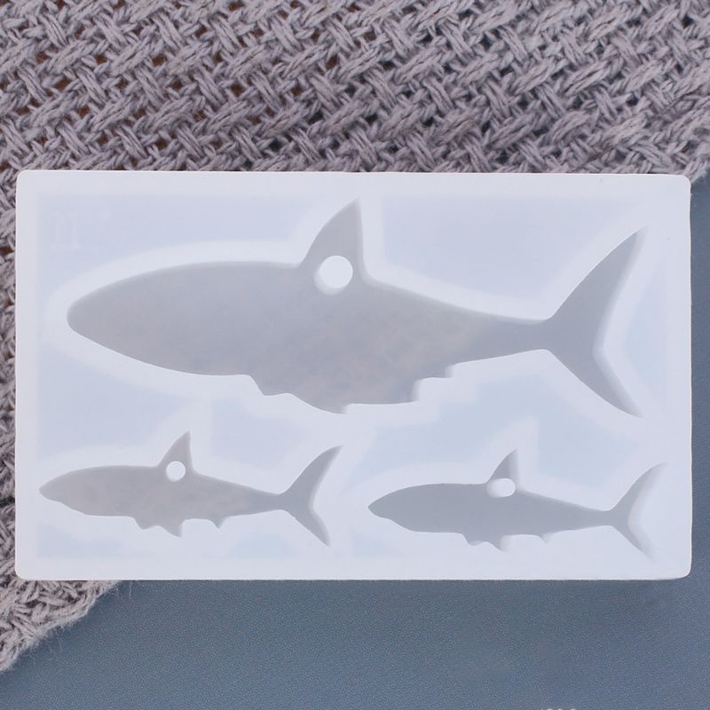 SIY  Crystal Epoxy Resin Mold Shark Casting Silicone Mould Handmade DIY Crafts Decorations Making Tools