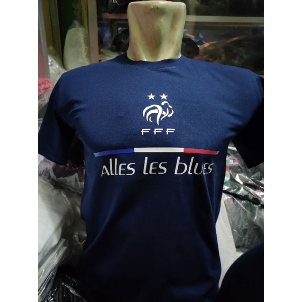 TSHIRT BAJU KAOS EURO 2021 / KAOS ALLES LES BLUES / KAOS FRANCE EURO