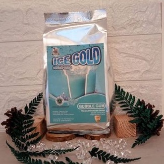 

Powder Drink Premium Ice Gold Mix Rasa Bubble Gum 500 Gram