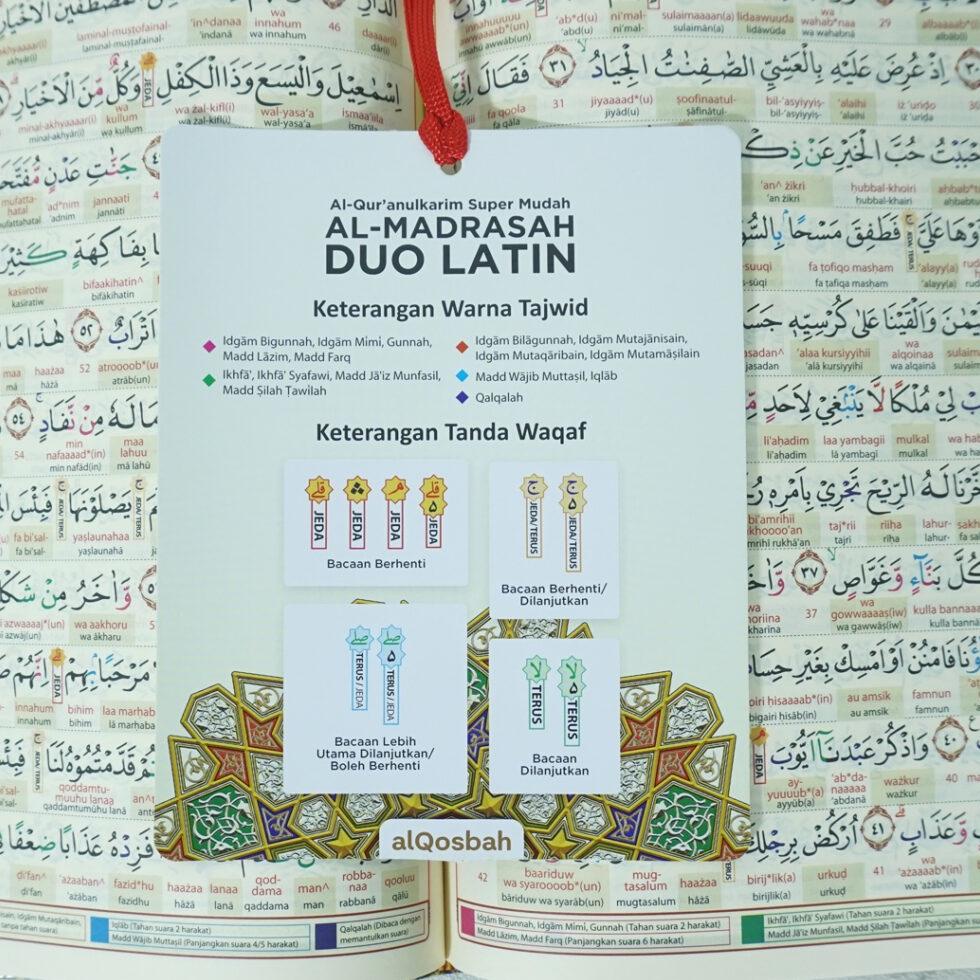 {AGO.16Ap22q} Al Quran Tajwid dan Terjemahan AlQuran AlMadrasah DUO LATIN A4 Besar dan A5 SEDANG 30 