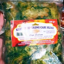 

Keripik singkong cabe hijau cap salam 250gr kecil kripik ubi balado khas lampung kecil