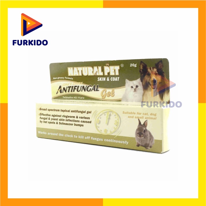 Natural Pet Skin &amp; Coat Antifungal Gel 20 Gr / Obat Jamur (NAT-188)