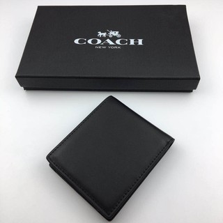 Original Coach Dompet Lipat Pria Dompet Pendek Lipat 