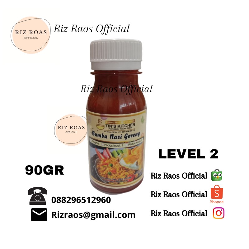 

BUMBU NASI GORENG ORI & LV 1,2 / BUMBU AYAM SPICY LV 1,2,3 / BUMBU BARBEQUE / BUMBU TIN'S KITCHEN 90