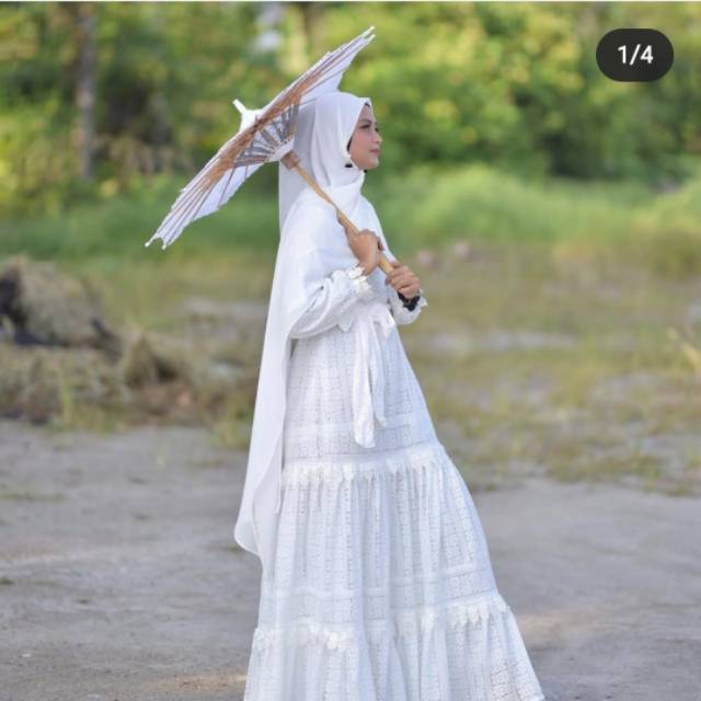 Kamila Dress Broken White by Rudeya