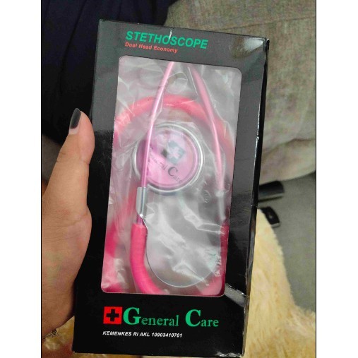 Free Ongkir Stetoskop General Care GC Stethoscope Economy Ekonomi Warna Pink Hijau Biru Merah Ungu