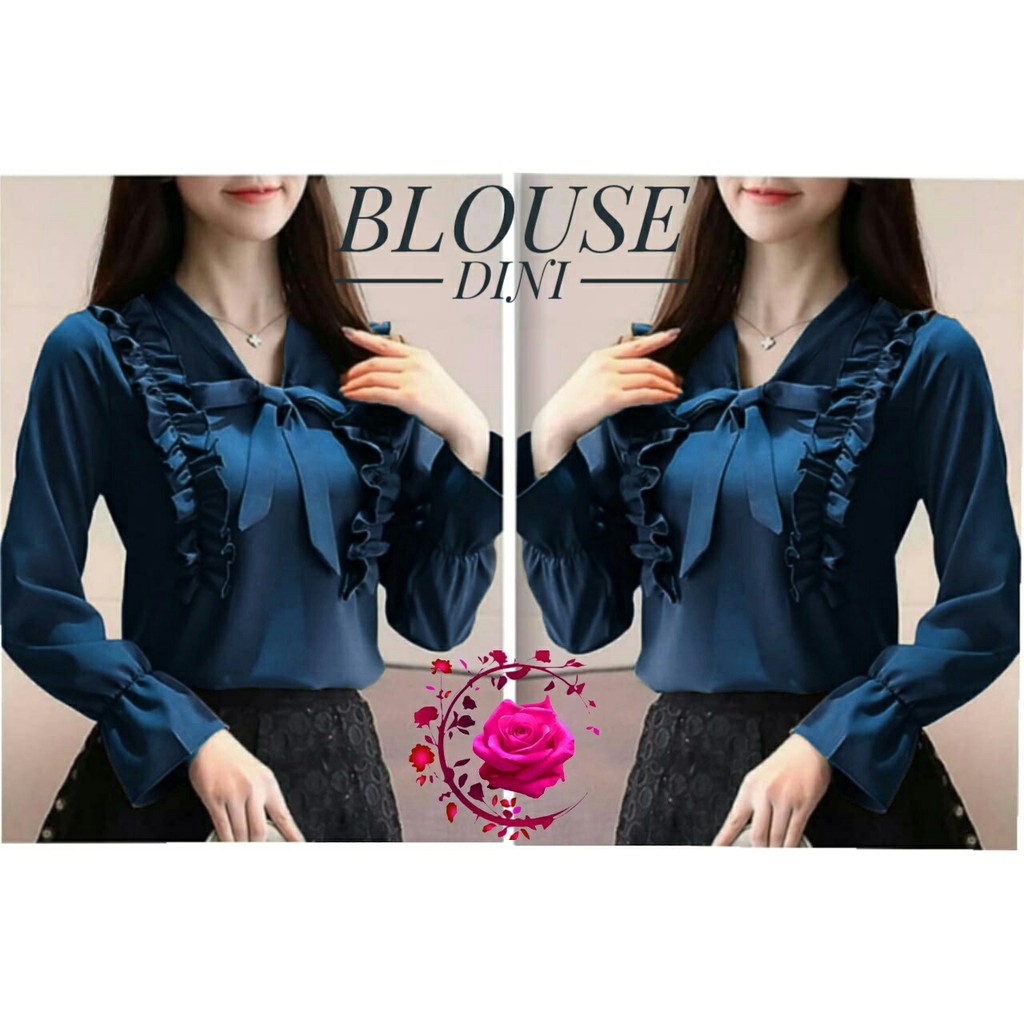 INDOBEST BLOUSE DINI / ATASAN FASHION WANITA / BAJU PESTA LENGAN PANJANG PARTY