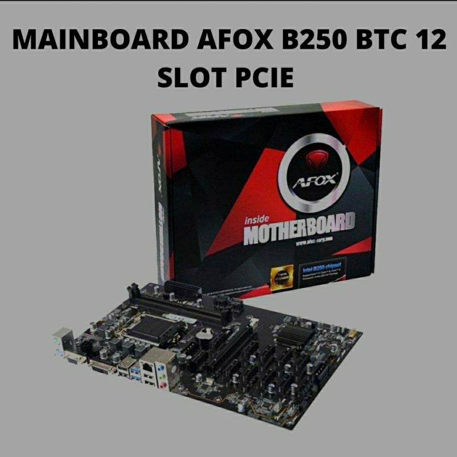 AFox Mainboard Mining B250 12 slot PCIE (DDR4)