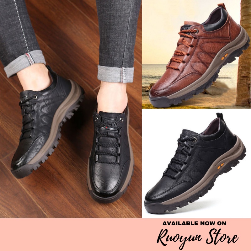 RYX - Sharp Leather Sepatu Sneakers Pria Fashion Casual / Olahraga (No Box) - Ori Import