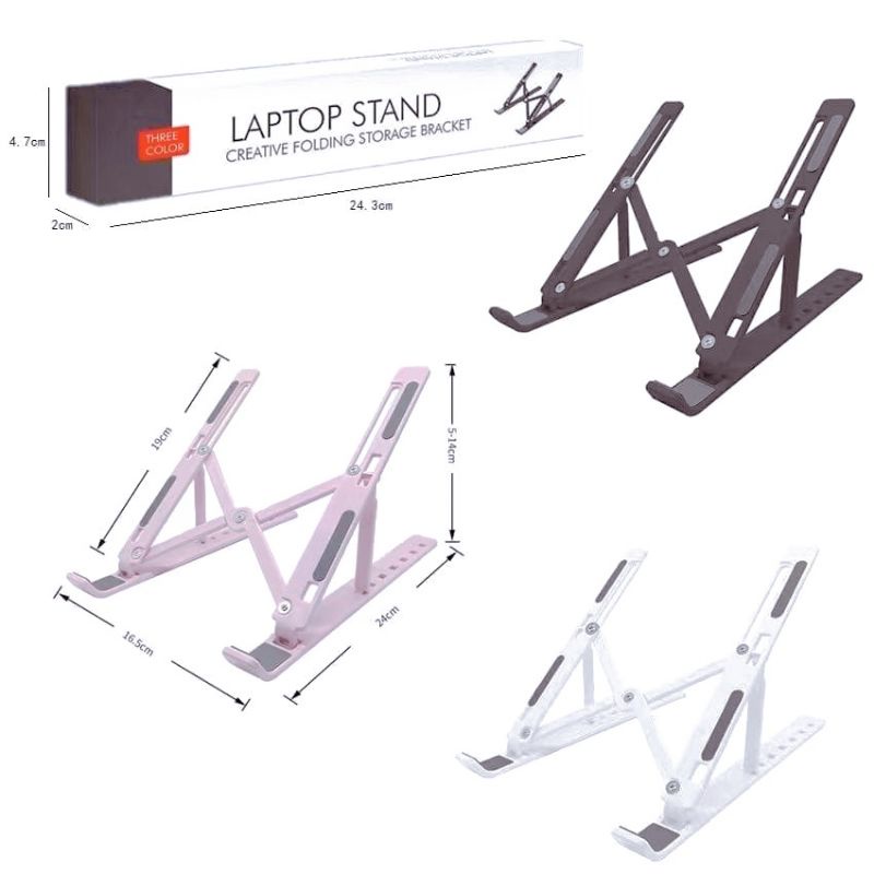 Holder Stand Laptop Multifungsi Folding Braket Dudukkan Notebook Stand Lipat