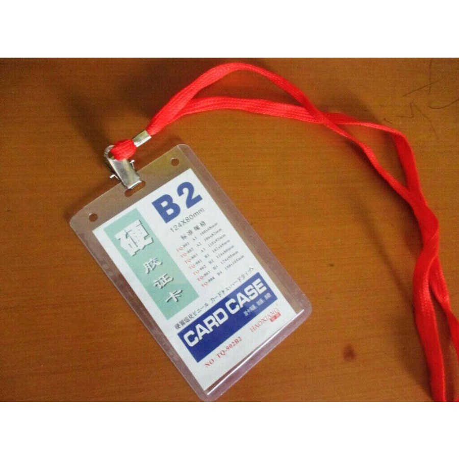 

Plastik Card Case Holder Keras / Name Tag / Glue Card B2 XS-902PAK