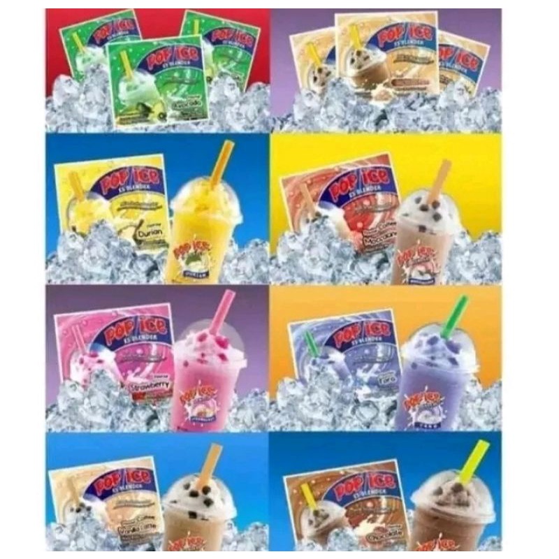 (1 Renceng) POP ICE Minuman Renteng Aneka Rasa Makanan Murah Jajanan Murah Jajanan Anak Mainan Murah