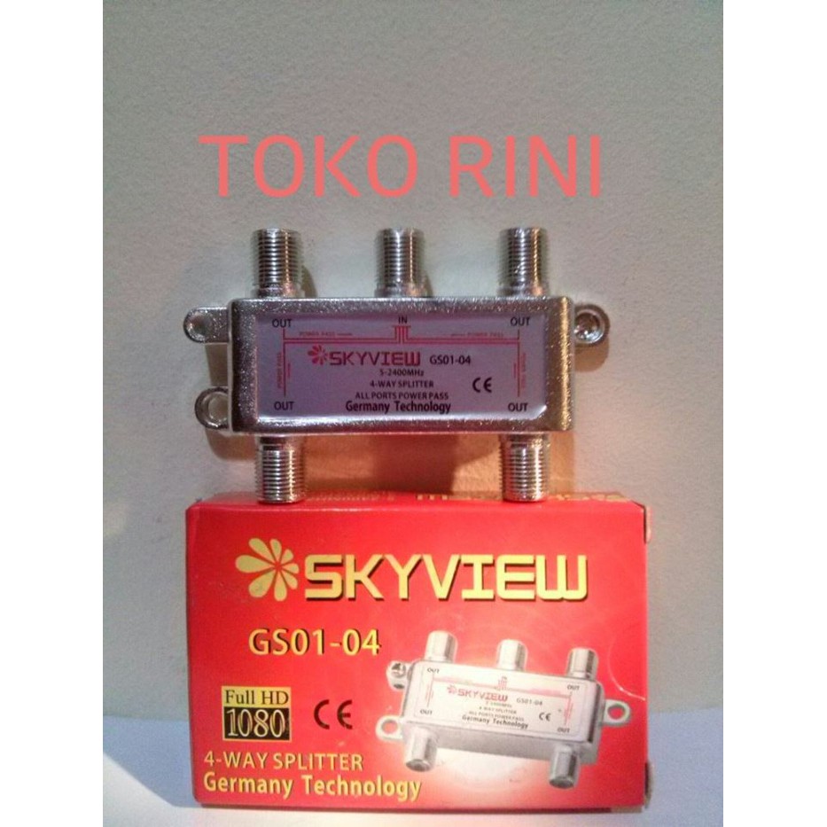 SPLITTER ANTENA TV 4 WAY