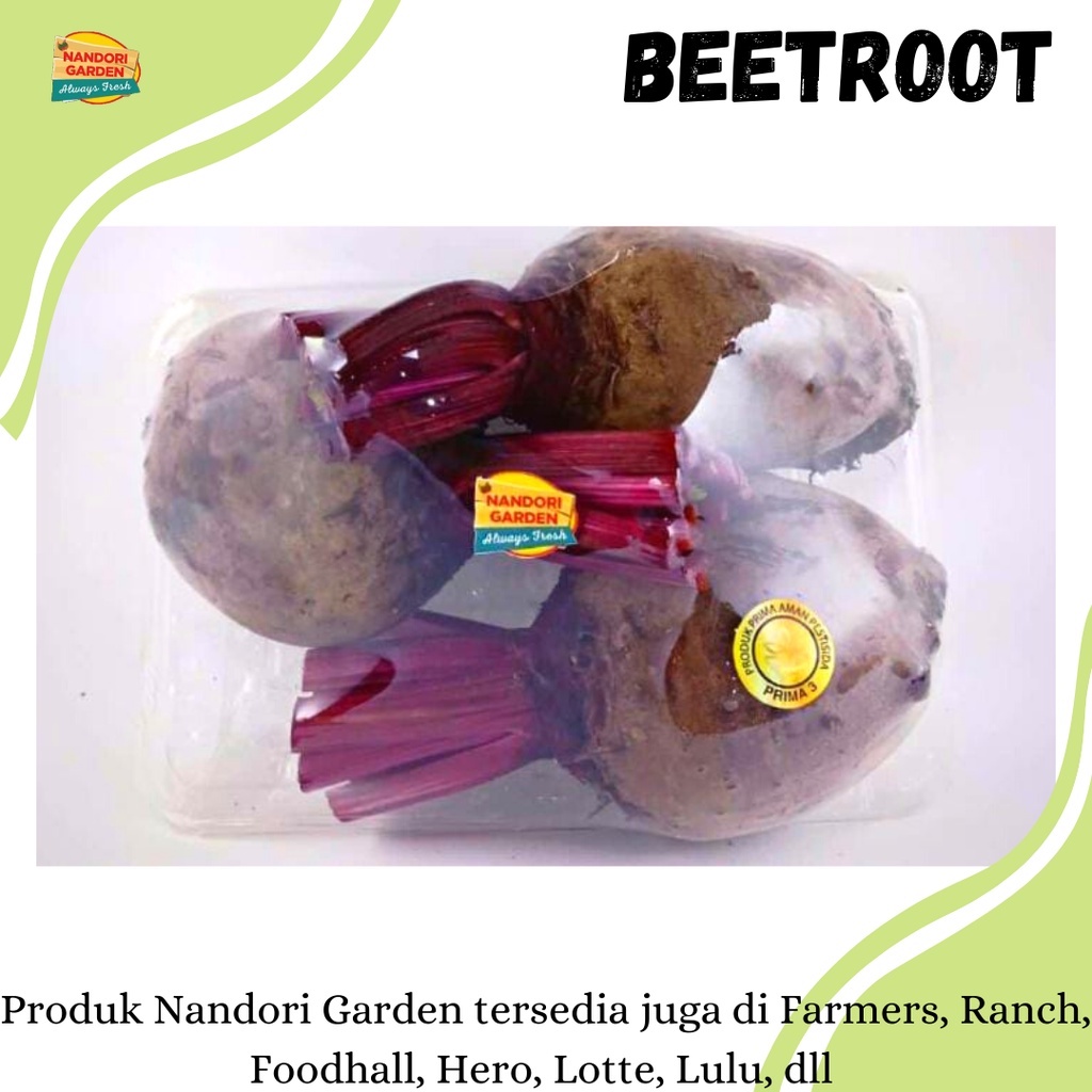 

[TERMURAH] NANDORI GARDEN BEETROOT/BUAH BIT SEGAR (Buah Bit) 1KG