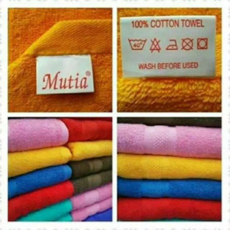 HANDUK MANDI DEWASA - HANDUK MUTIA BESAR - TEBAL - 70 X 140 CM