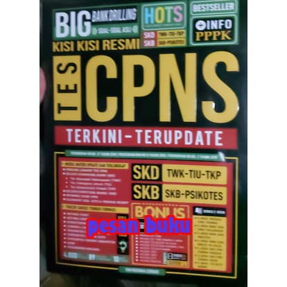 SIAP KIRIM BUKU BIG BANK DRILLING KISI-KISI RESMI TES CPNS TERKINI TERUPDATE LIMITED