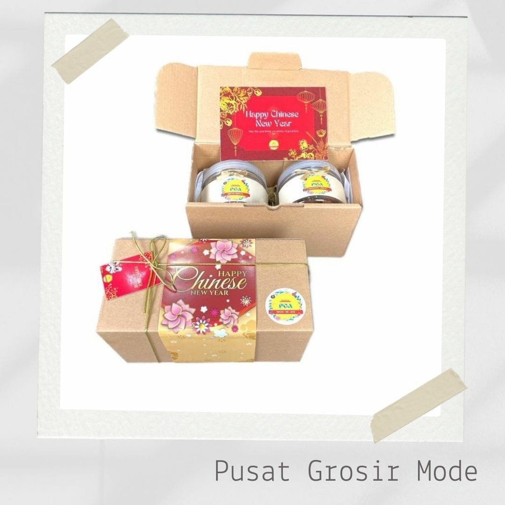 Hampers Imlek Hadiah Tahun Baru Chinese New Year Gift Box Bingkisan Hadiah Ulang Tahun Wedding Ultah Hadiah Pacar Keluarga PGM ST18