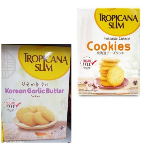 

TROPICANA SLIM COOKIES ( Hokkaido Cheese ,Korean Garlic Butter ) - Korean garlic, Harga