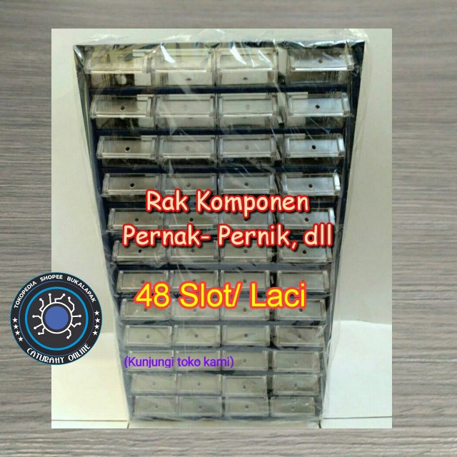 Rak Raaco 48 slot Komponen pernak pernik mur baut laci