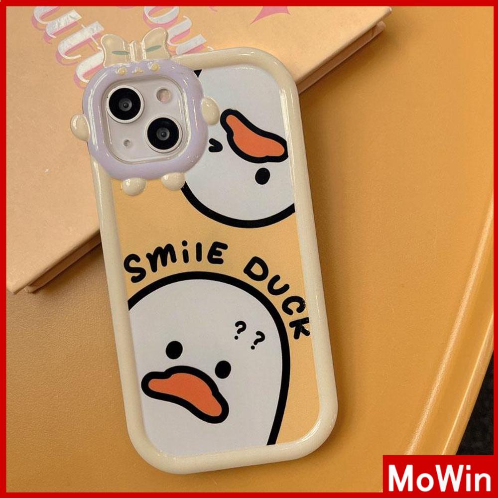 iPhone Case Silicone Soft Case Clear Case Airbag Shockproof Protection Camera Shiny Feel Cartoon Duck Cute Compatible For iPhone 11 Pro Max 13 Pro Max 12 Pro Max 7Plus xr XS Max