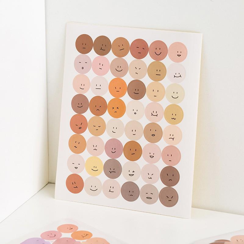 Sticker Kertas Dekor Bulat Warna Warni / Sticker basic small circle Macaron Dots Dekorasi Paper Sticker DIY Planner Scrapbook / Stiker Bulat/Dot Round Sticker Sticker Deco Aesthetic Untuk Scrapbook Bujo Journal / Morandi