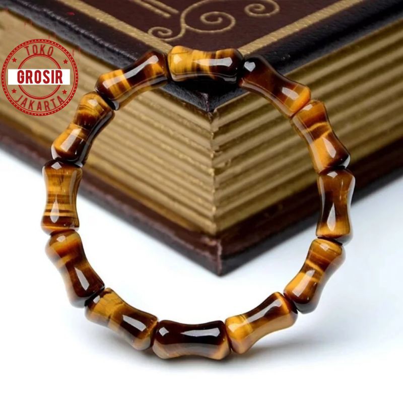 Gelang Tiger Eye Model Tulang