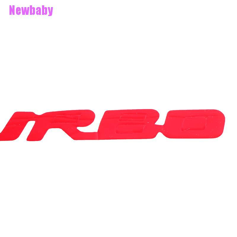 (Newbaby) Stiker Emblem Turbo 3D Bahan Metal Untuk Mobil / Motor