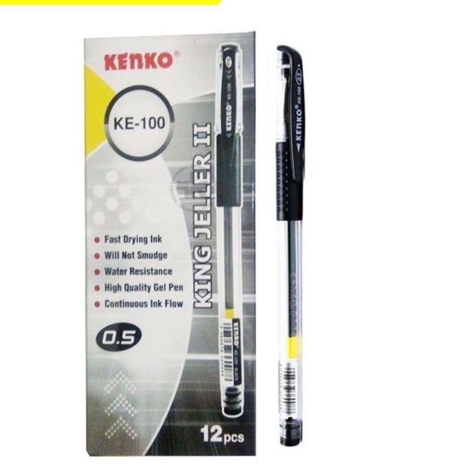 

Ready Banyak ✺ Pulpen gel kenko KE-100 King Jeller ( 12 pcs )**
