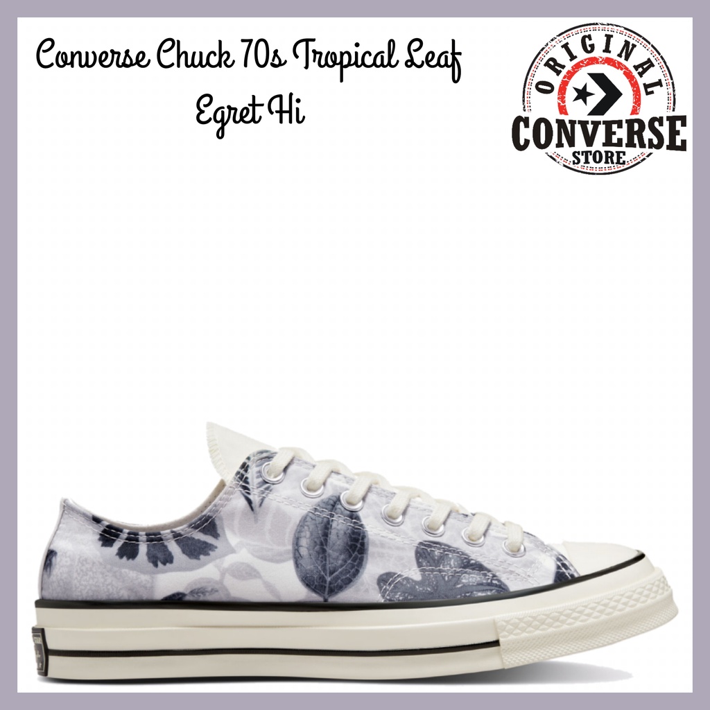 ORIGINAL CONVERSE CHUCK 70s TROPICAL LEAF BLACK EGRET Hi A00483C MENS