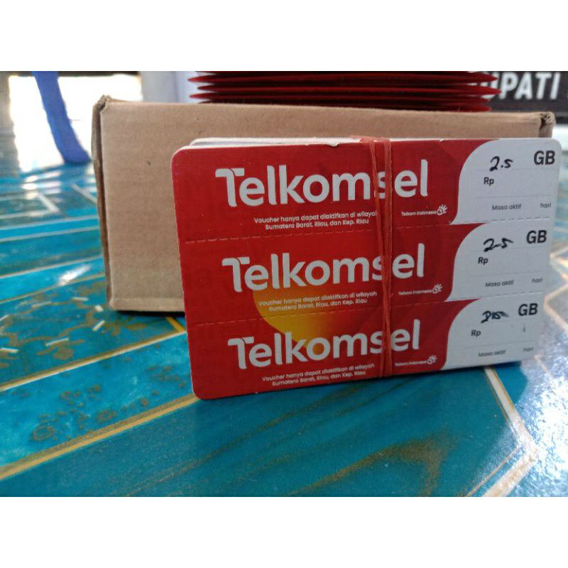 voucher telkomsel 2.5 gb 7 h zona 2