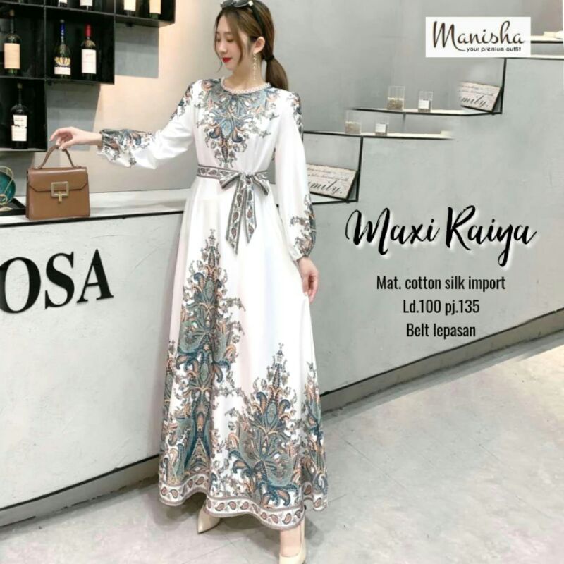 gamis wanita murah syar'i Maxi Raiya ori by Manisha