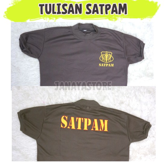 Kaos Satpam Coklat Kaos Security Coklat Kaos Satpam Terbaru Kaos Security terbaru