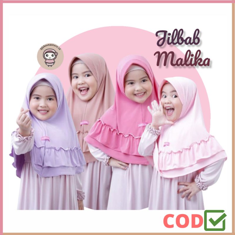 jilbab MALIKA | jilbab anak perempuan 1 2 3 4 5 6 Th