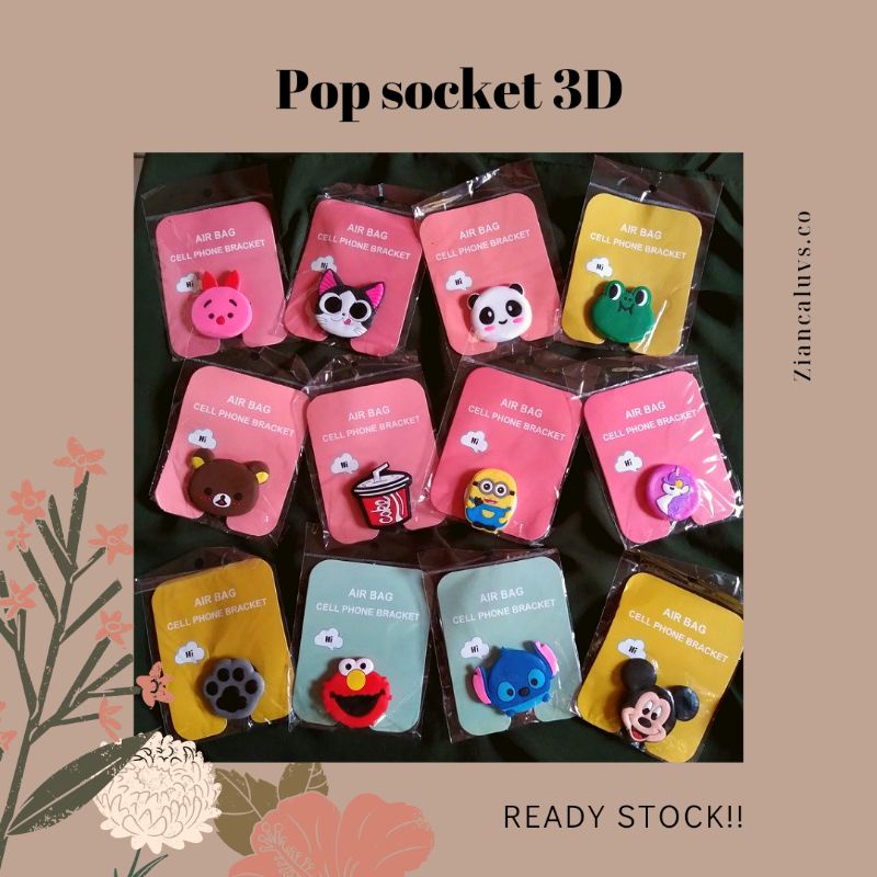 [READY STOCK] Pop Socket 3D