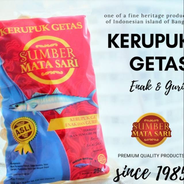 

Krupuk Getas Bangka (SUMBER MATA SARI)