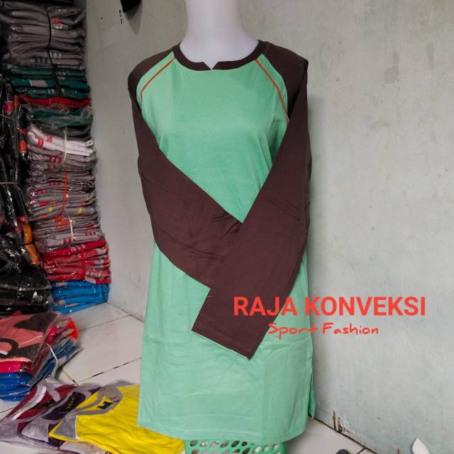 Baju olahraga senam Muslim katun Lengan panjang Murah