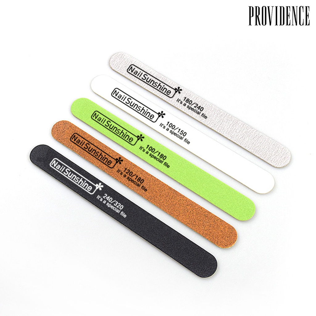 Providence 50Pcs Nail File Smooth Nail Dual Sided Manicure Tools Natural Arylic False Gel Nail  Nail File for Salon