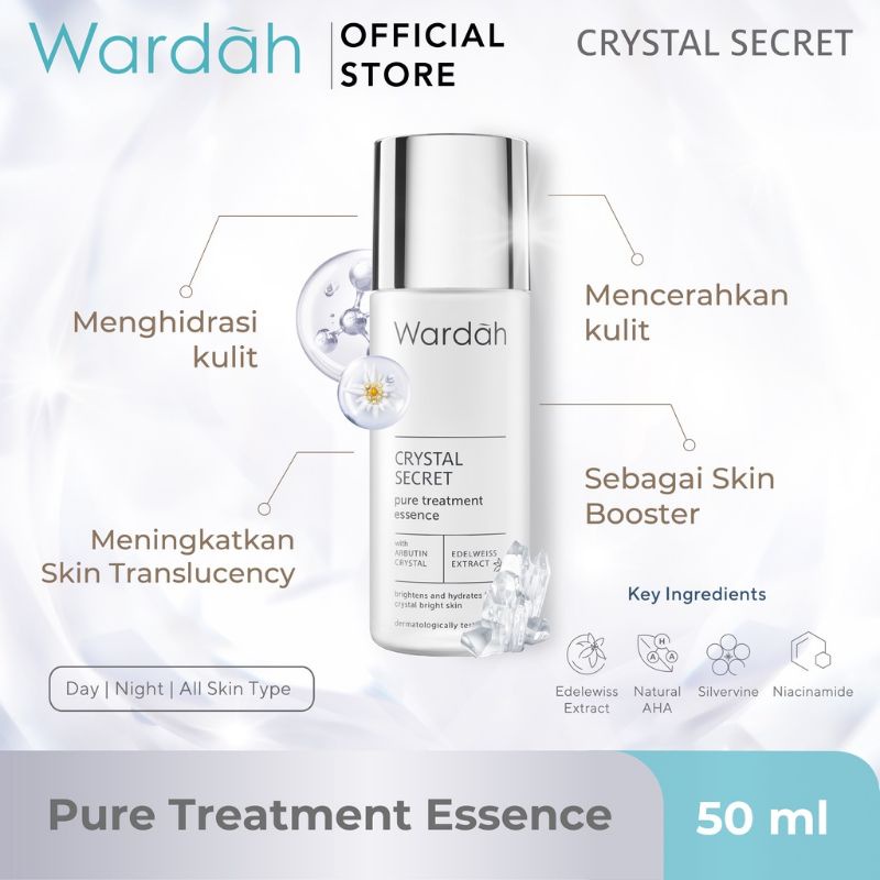 Wardah Crystal Secret Pure Treatment Essence 100 ml Murah