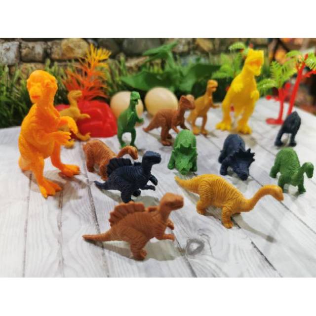 Mainan miniatur dino hewan dinosaurus world set 6 / 8 / 15 / 16 pcs dinosaur