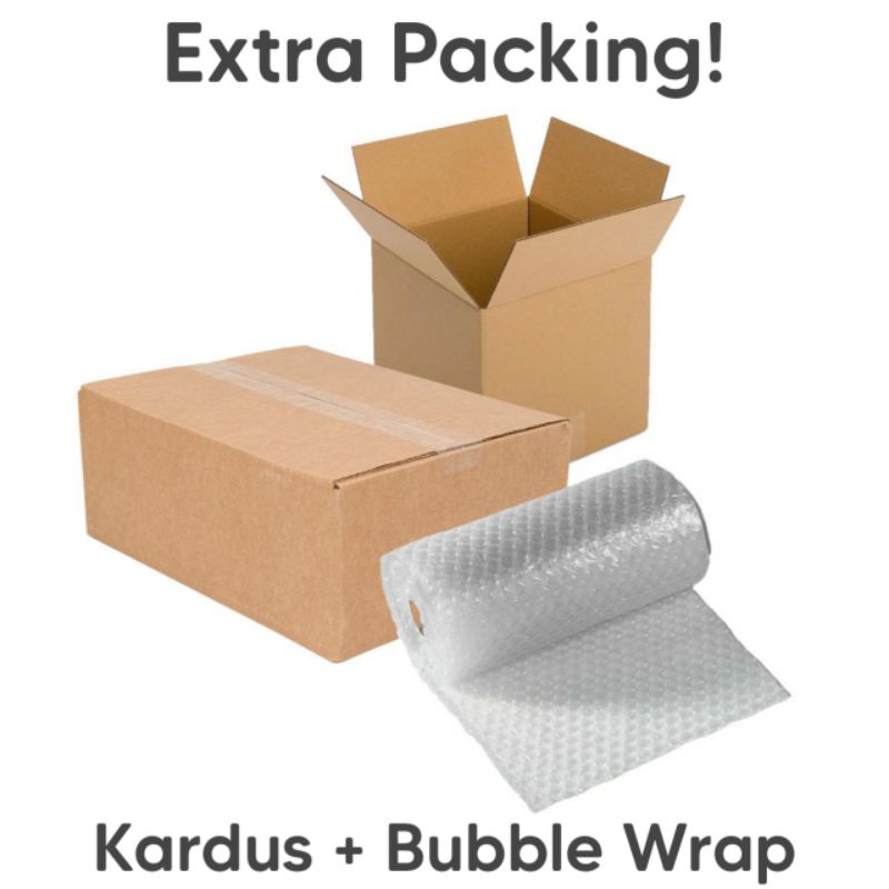 

Extra Packing Kardus + Bubble Wrap Untuk Pengiriman Seaman Mungkin