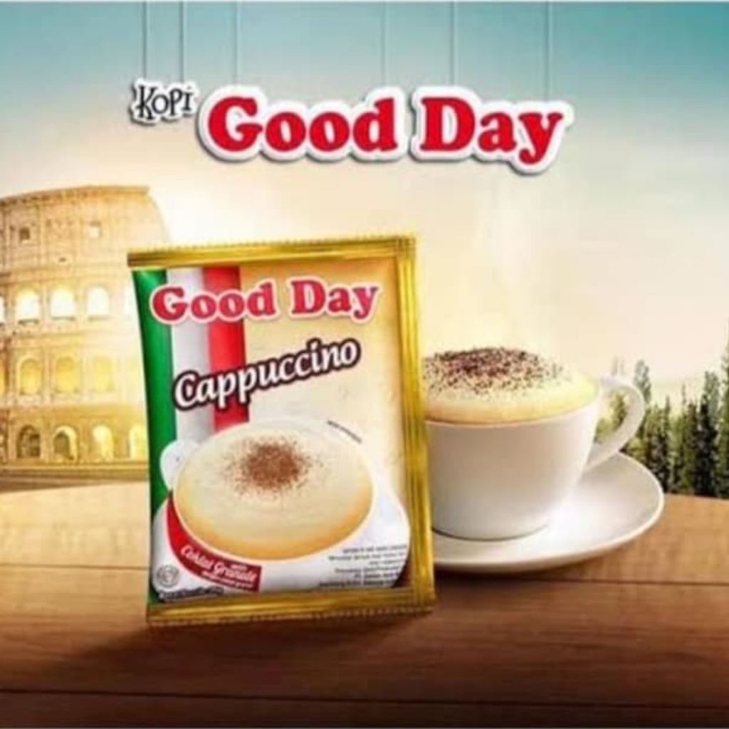 

Good Day Cappuccino With Cocoa Granule Kemasan Sachet Kopi Enak Ala Italia