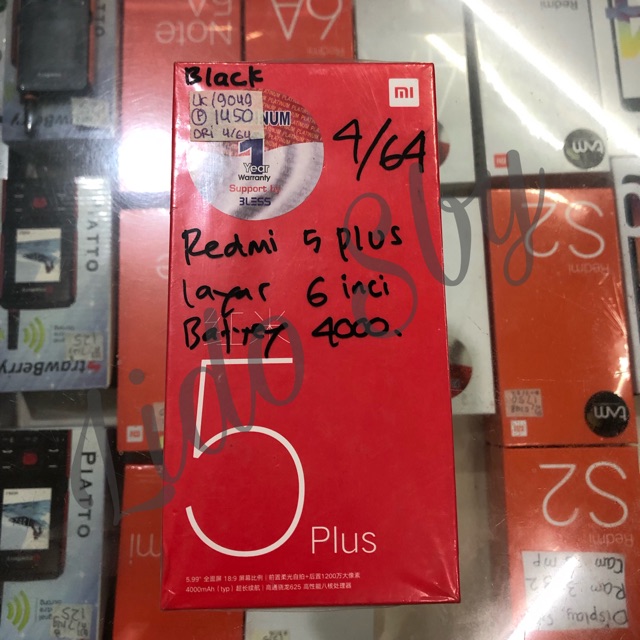 XIAOMI REDMI 5 PLUS RAM 4/64 SECOND