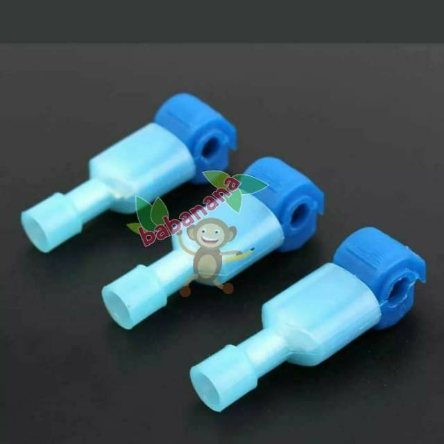 Blue quick lock splice wire connector terminal crimp ckip car wiring