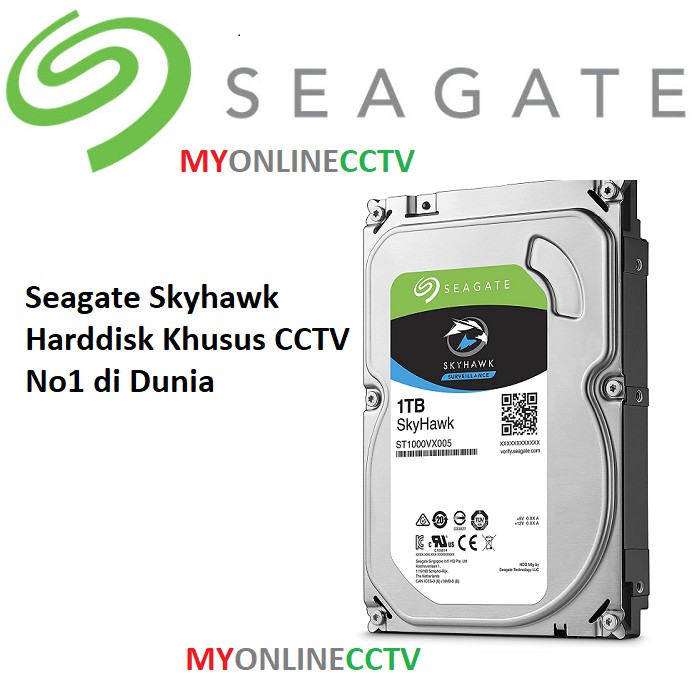 Harddisk Seagate Surveillance untuk CCTV 1000G